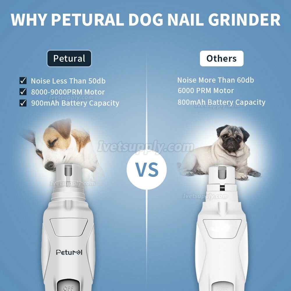 Professional Pet Dog Cat Nail Trimmer Grooming Tool Grinder Electric Clipper Kit